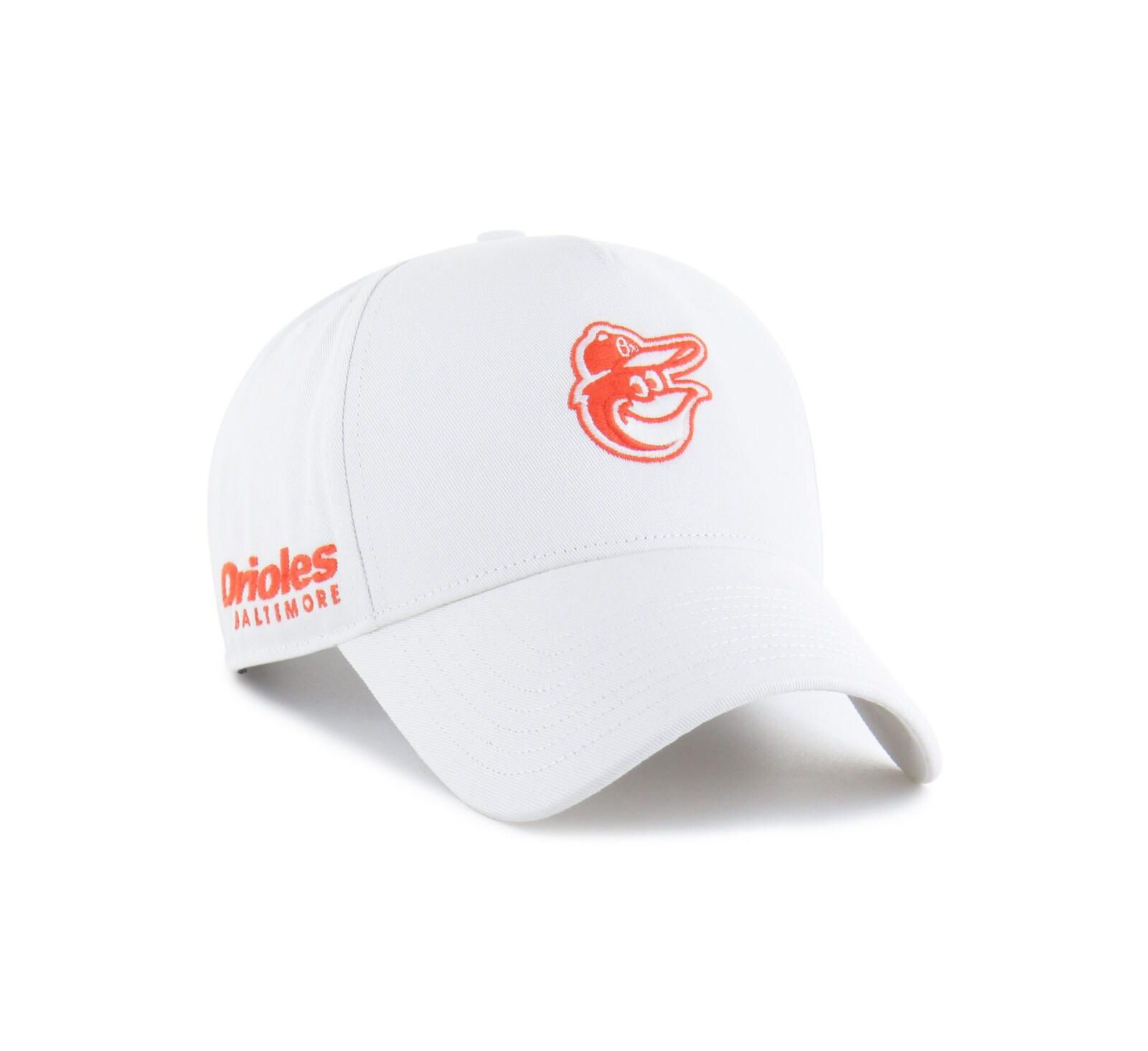 Мужская регулируемая кепка '47 Brand White Baltimore Orioles
