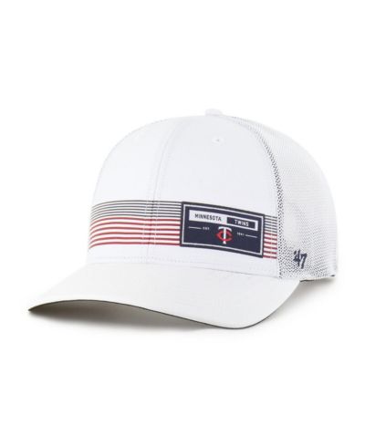 '47 Brand Мужская белая кепка '47 Brand Minnesota Twins Rangefinder Brrr Trucker регулируемая