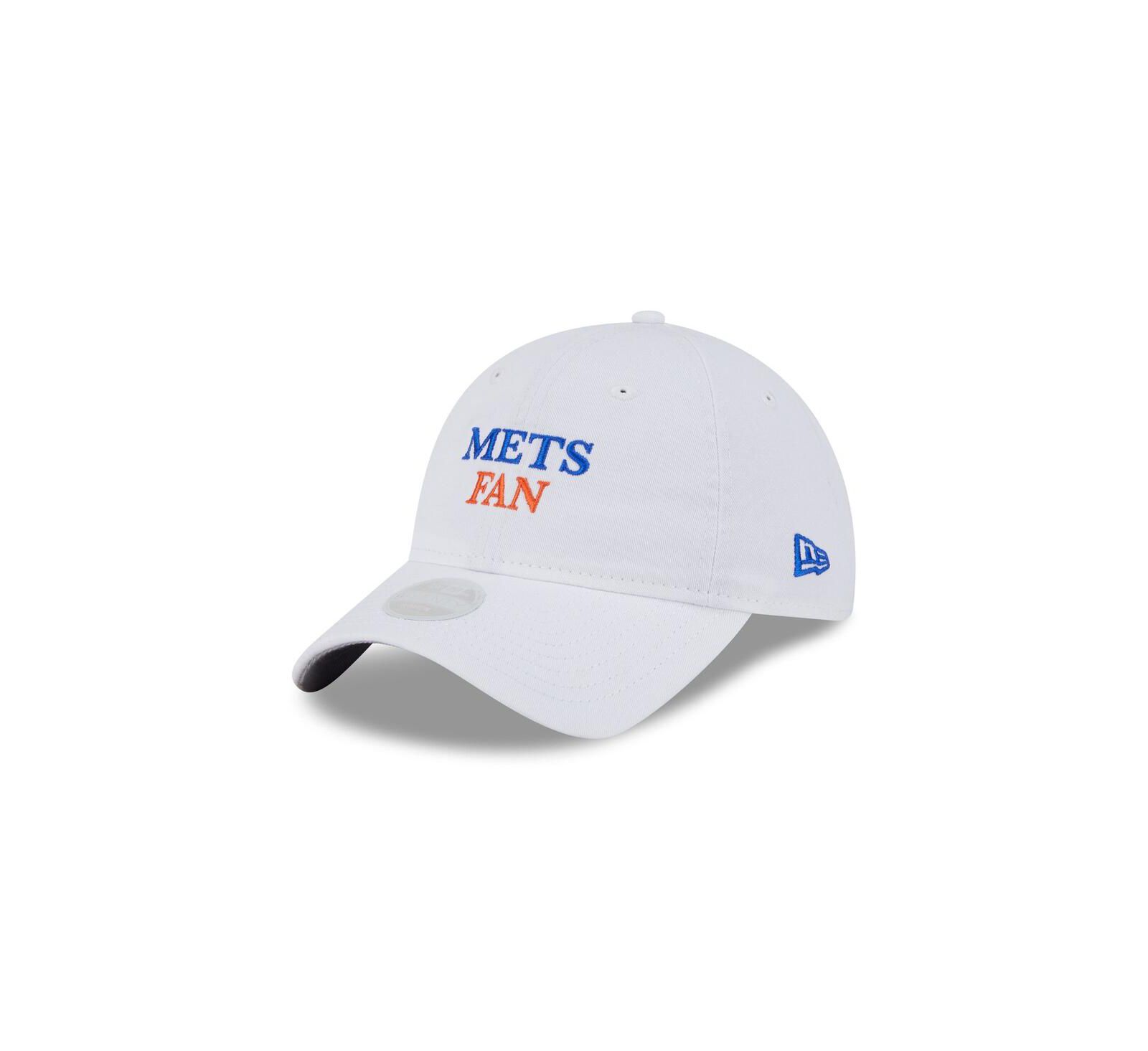 Женская кепка New Era White New York Mets Team Fan 9TWENTY Adjustable