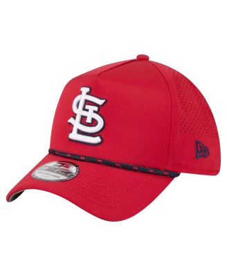New Era Men's Red St. Louis Cardinals 39THIRTY A-Frame Perforated Flex Hat