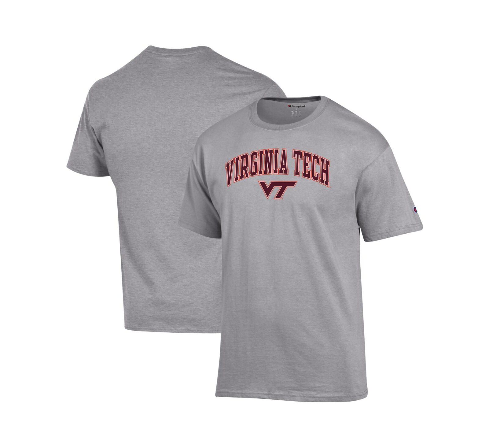 Мужская футболка Champion Virginia Tech Hokies, серая меланж