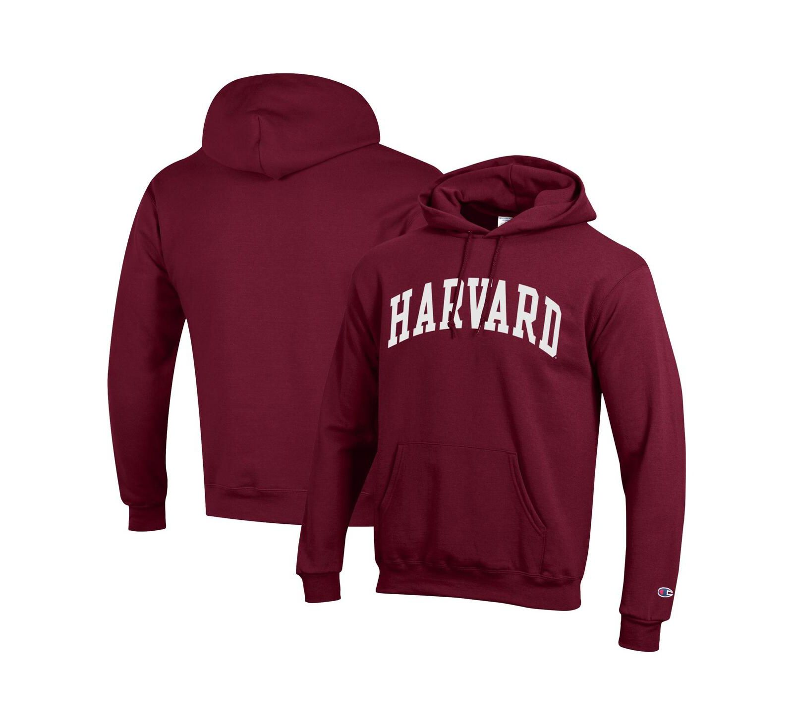 Мужское худи Champion Harvard Crimson Basic Arch Fleece, малиновый