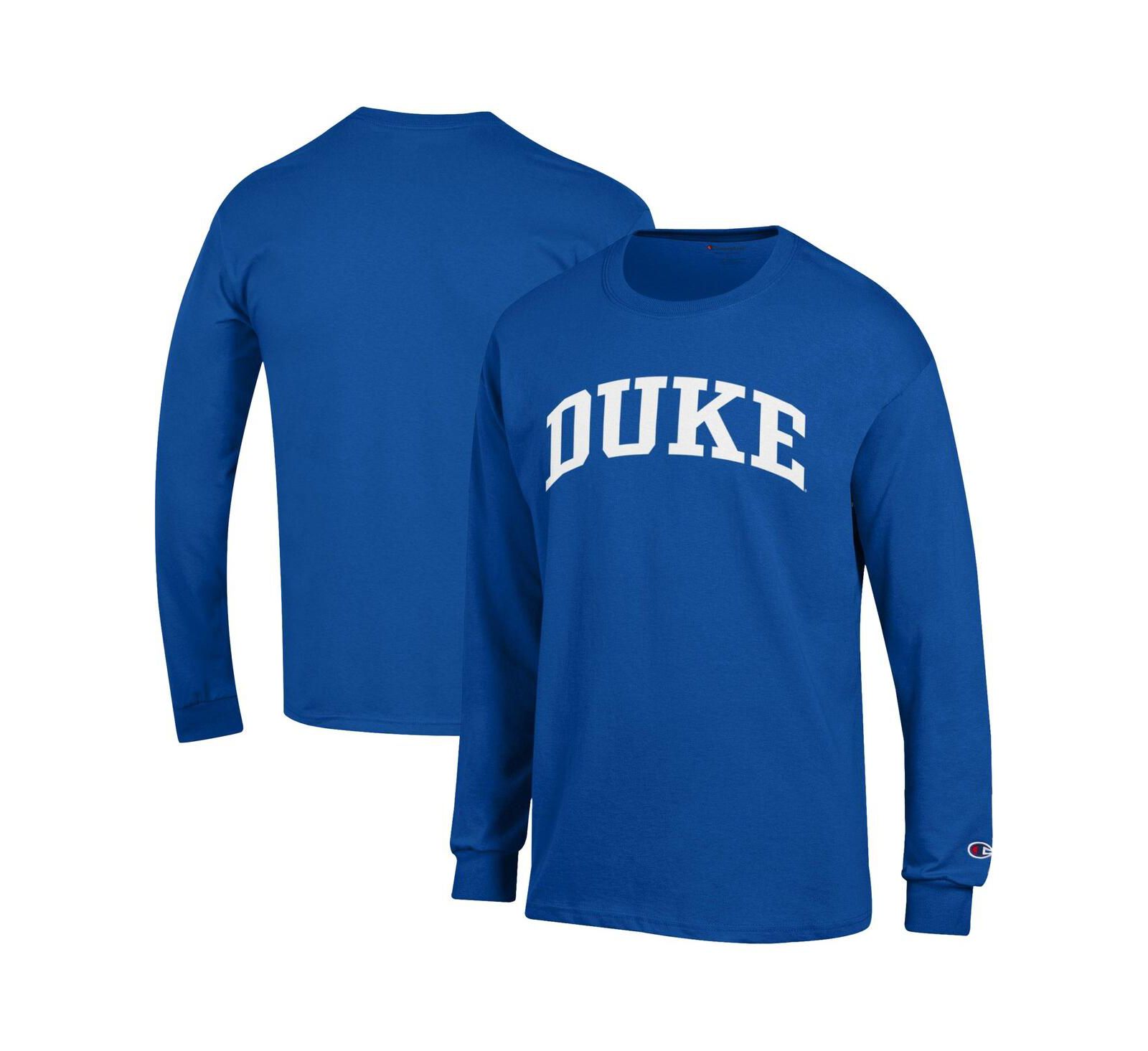 Champion Мужская футболка с длинным рукавом Royal Duke Blue Devils Basic Arch