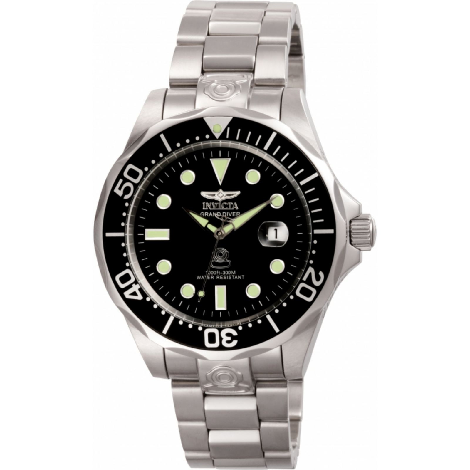 Мужские часы Invicta Pro Diver Automatic 3 Hand Black Dial