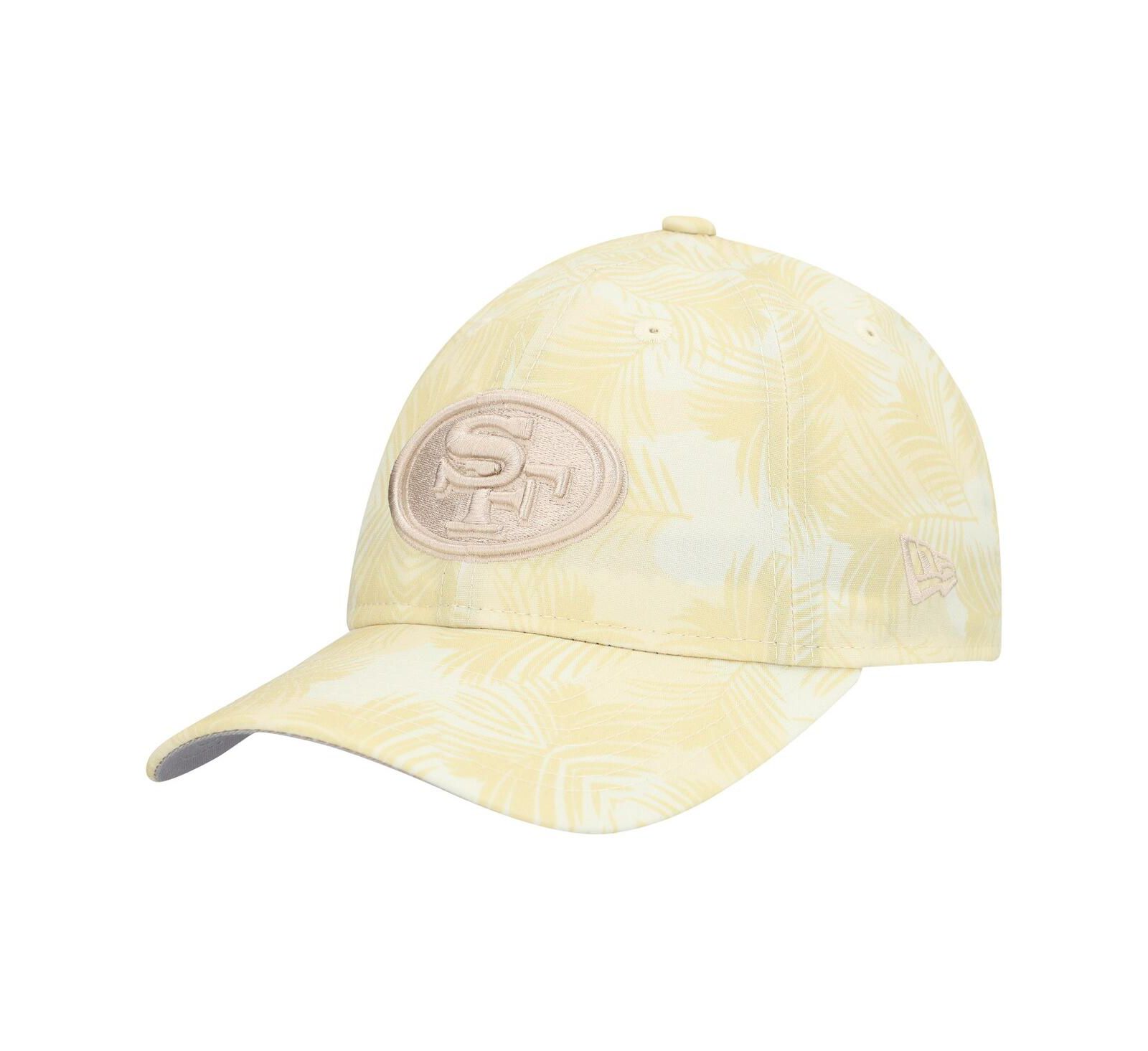 Женская кепка New Era Cream San Francisco 49ers Frond 9TWENTY регулируемая