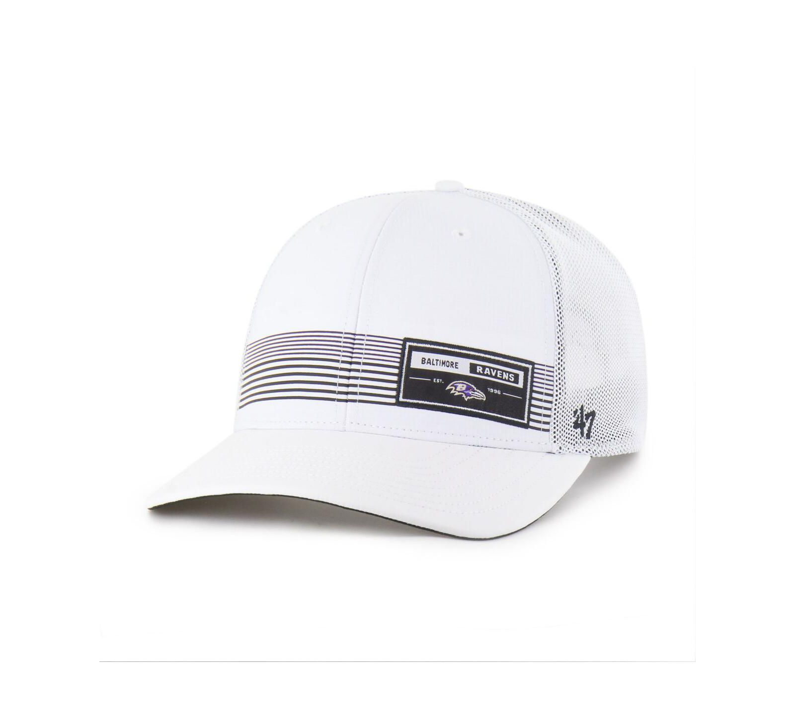 '47 Brand Men's White Baltimore Ravens Rangefinder Trucker Adjustable Hat