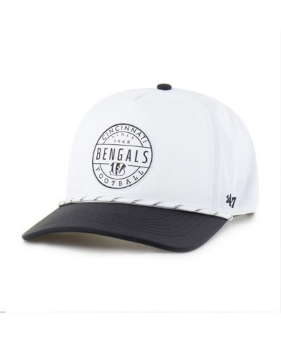 Мужская регулируемая кепка '47 Brand White/Black Cincinnati Bengals Suburbia Hitch Two-Tone