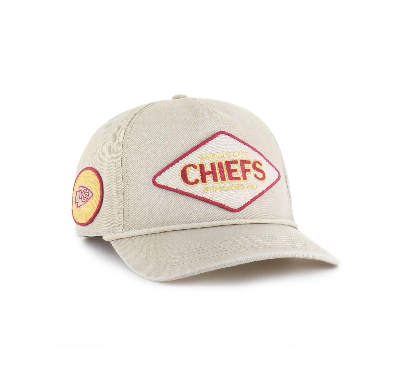 '47 Brand Men's Khaki Kansas City Chiefs Cairn Hitch Adjustable Hat