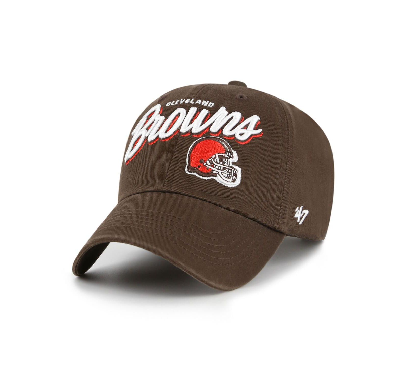 '47 Brand Women's Brown Cleveland Browns Ariana Clean Up Adjustable Hat