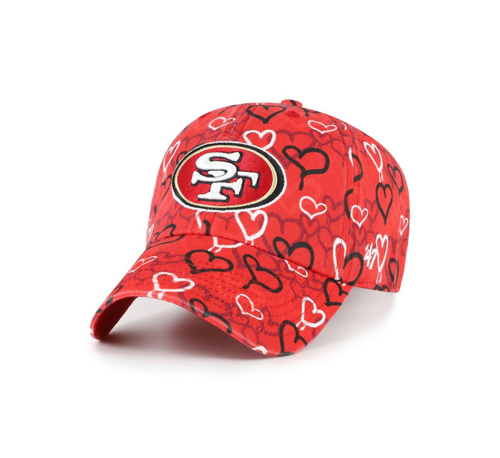 '47 Brand Детская кепка San Francisco 49ers Mural Clean Up, ярко-алая, регулируемая