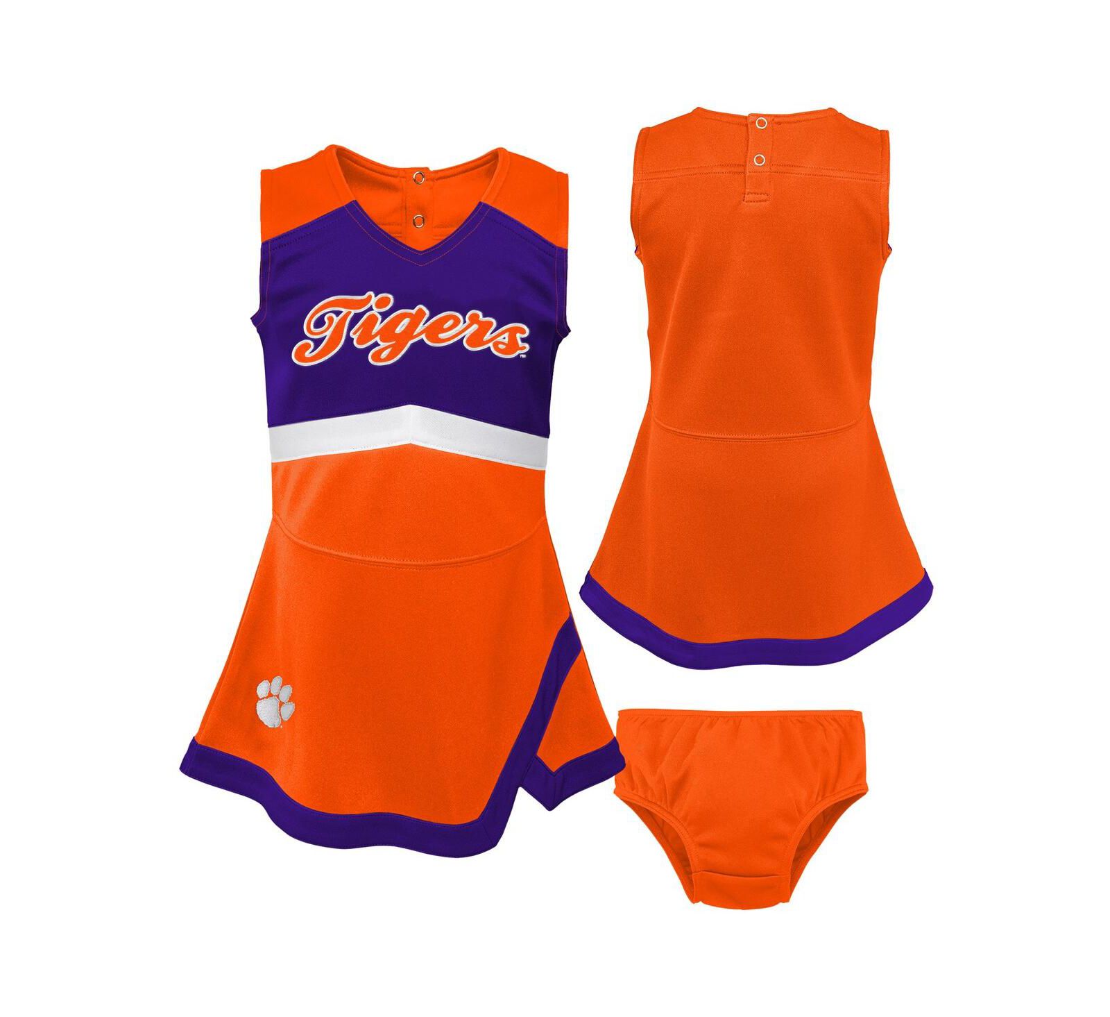 Outerstuff Детский набор из 2 предметов для болельщиков Clemson Tigers: платье-сарафан и шорты