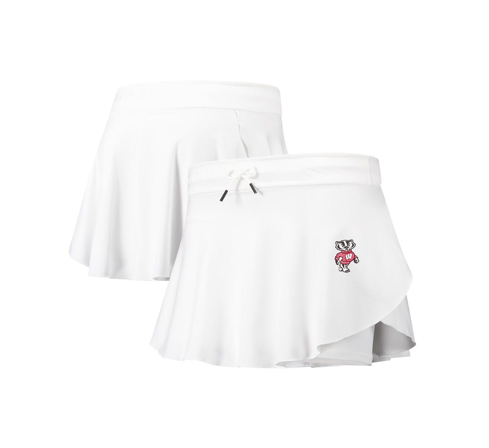 Under Armour Women's White Wisconsin Badgers Gameday Split Soft Skort
