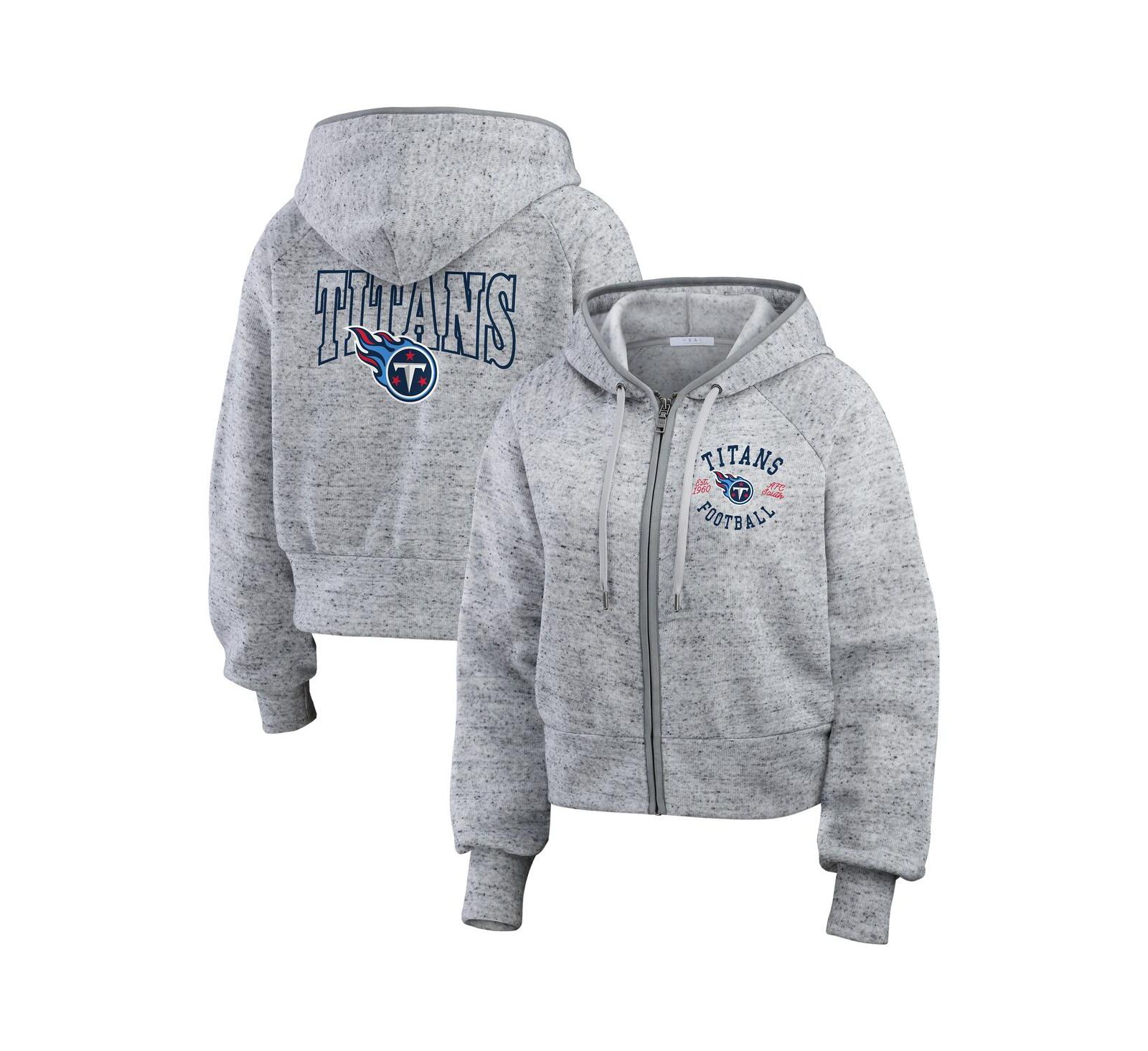 WEAR by Erin Andrews Женский укороченный флисовый худи Tennessee Titans