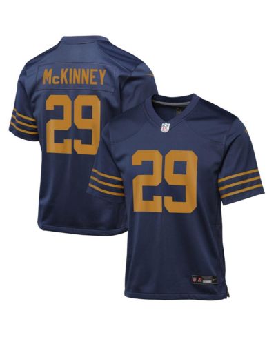 Nike Big Boys and Girls Xavier McKinney Navy Green Bay Packers The 1923 Classic Game Jersey
