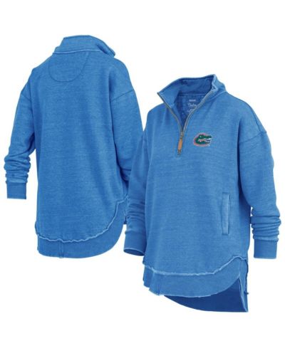 Женская толстовка Pressbox Women's Royal Florida Gators Northfork Sojourn Poncho Quarter-Zip