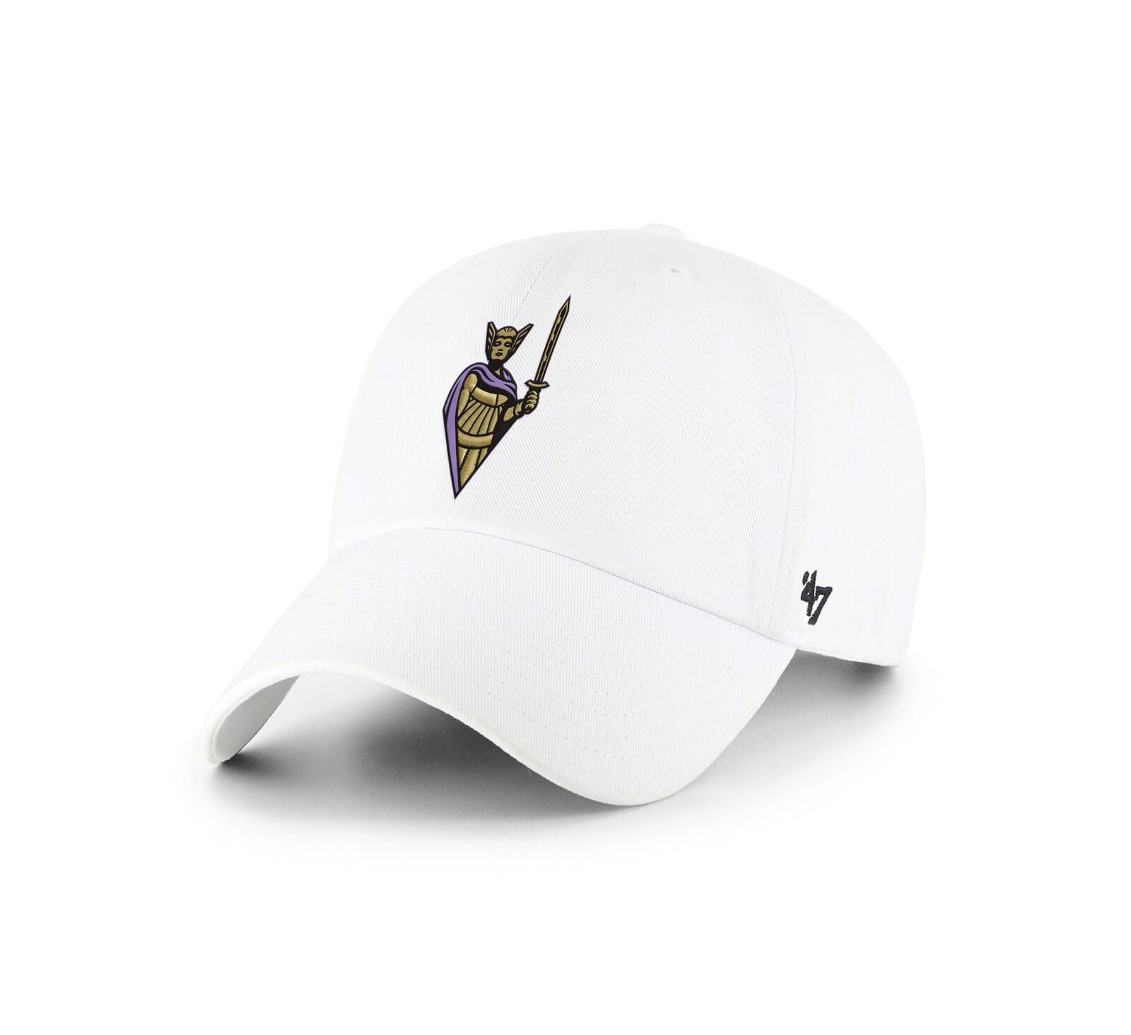 '47 Brand Men's and Women's White Golden State Valkyries Logo Clean Up Adjustable Hat