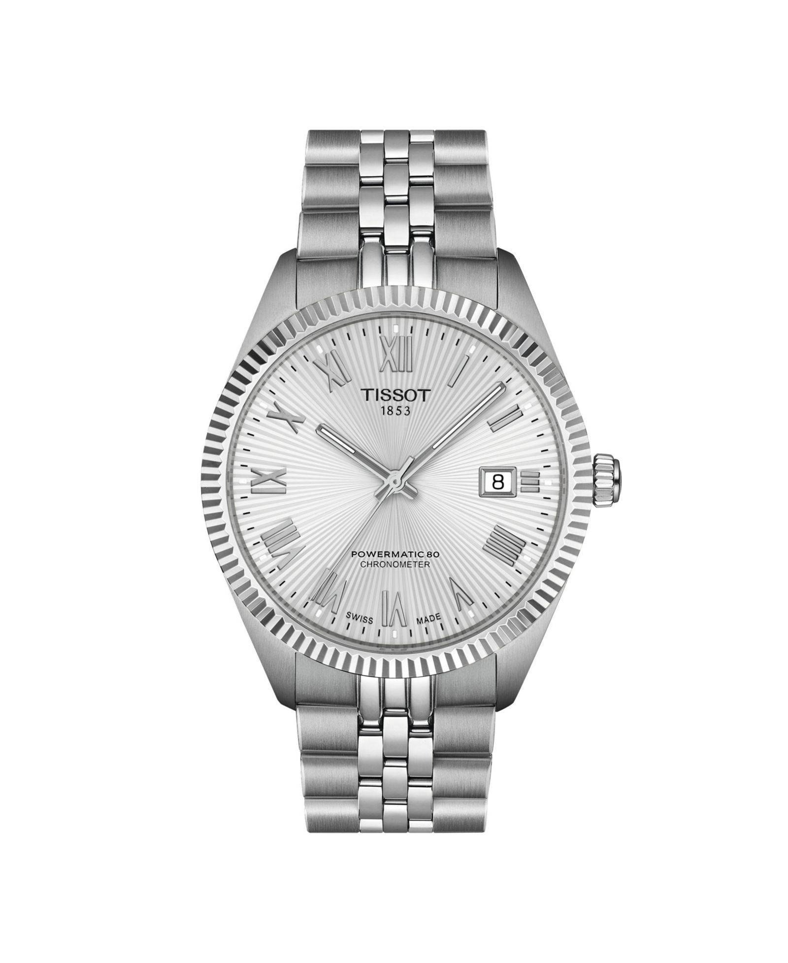 Tissot Мужские наручные часы Ballade Power Silver Stainless Steel, 39mm