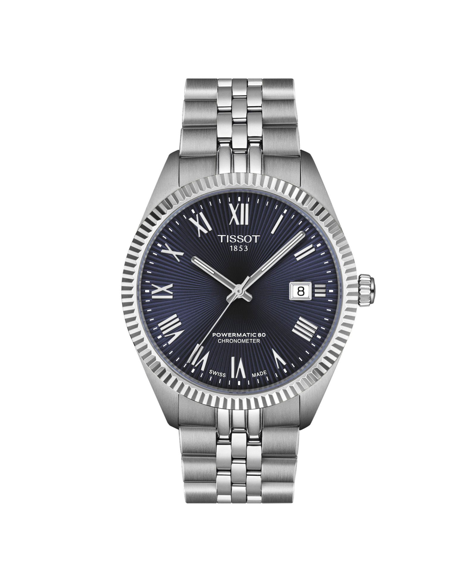 Мужские часы Tissot Ballade Power со стальным браслетом серебристого цвета, 39mm