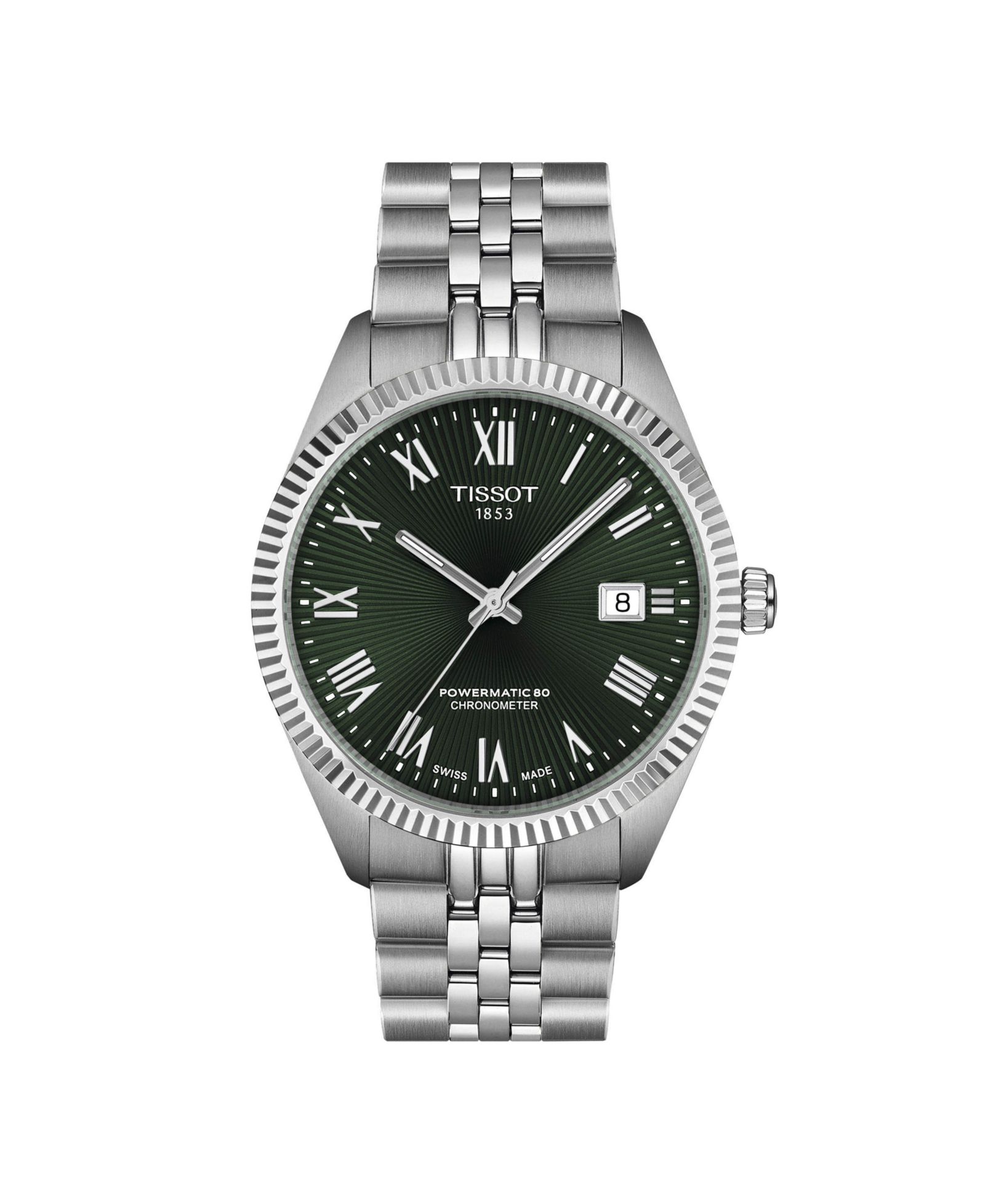 Мужские часы Tissot Ballade Power Silver Stainless Steel Bracelet 39mm