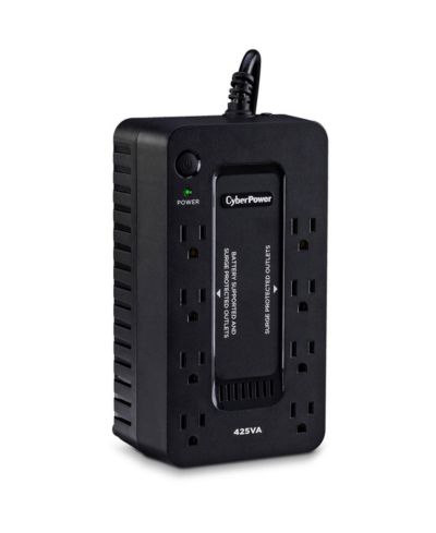 CyberPower ST425 компактный ИБП на 8 розеток, 425 VA / 260W