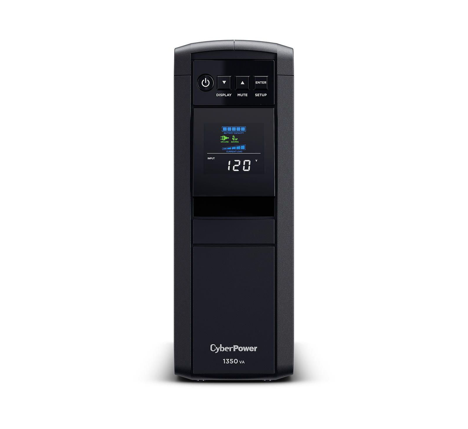 CyberPower PFC Sinewave Computer Battery Backup, 1350VA/810W UPS,10 Outlets