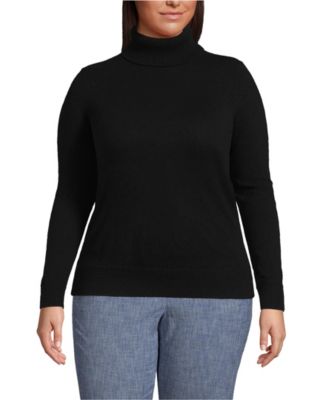 Свитер Lands' End Plus Size Cashmere Turtleneck