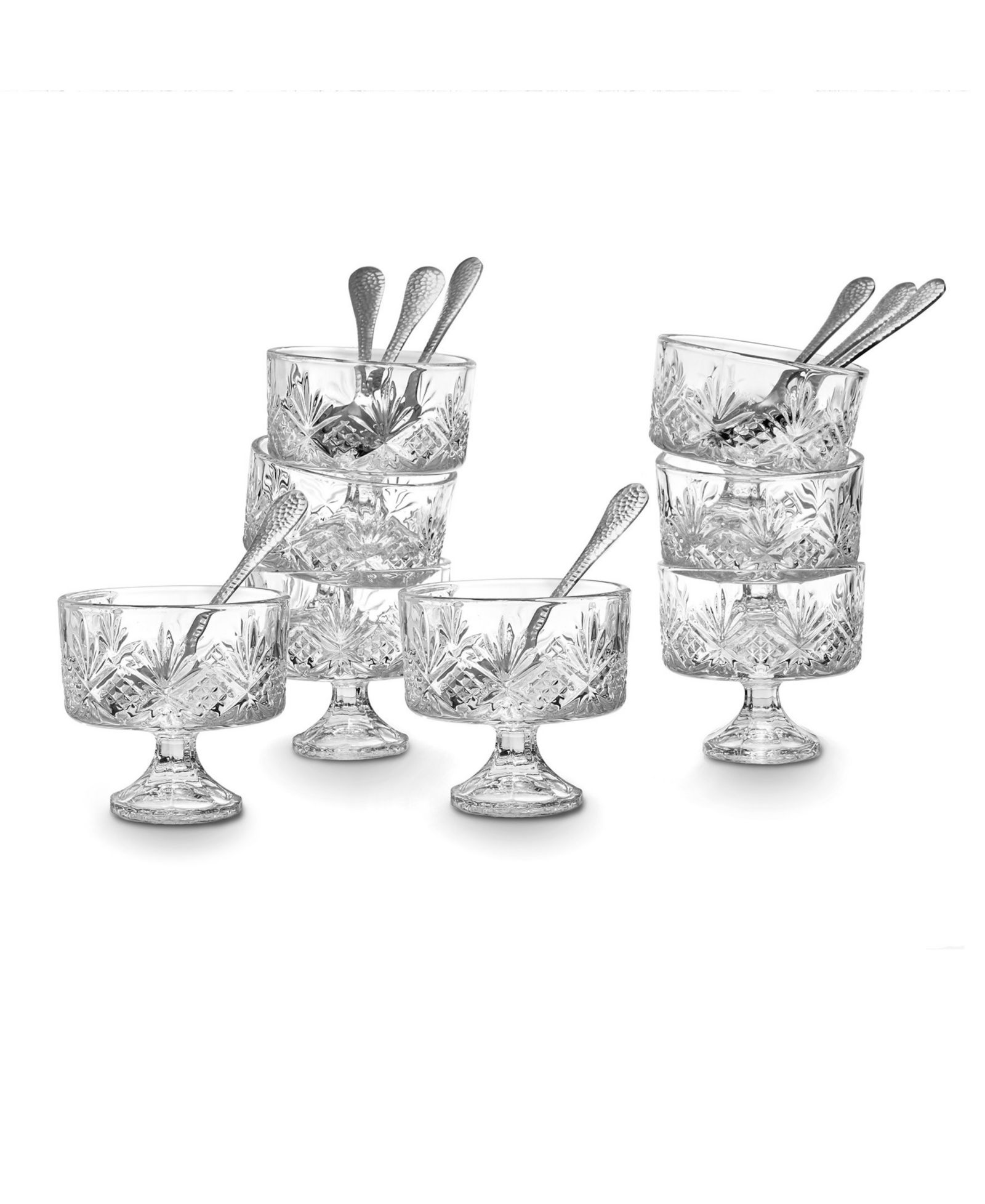 Godinger Dublin Crystal Tasters Trifle 16-Piece Set