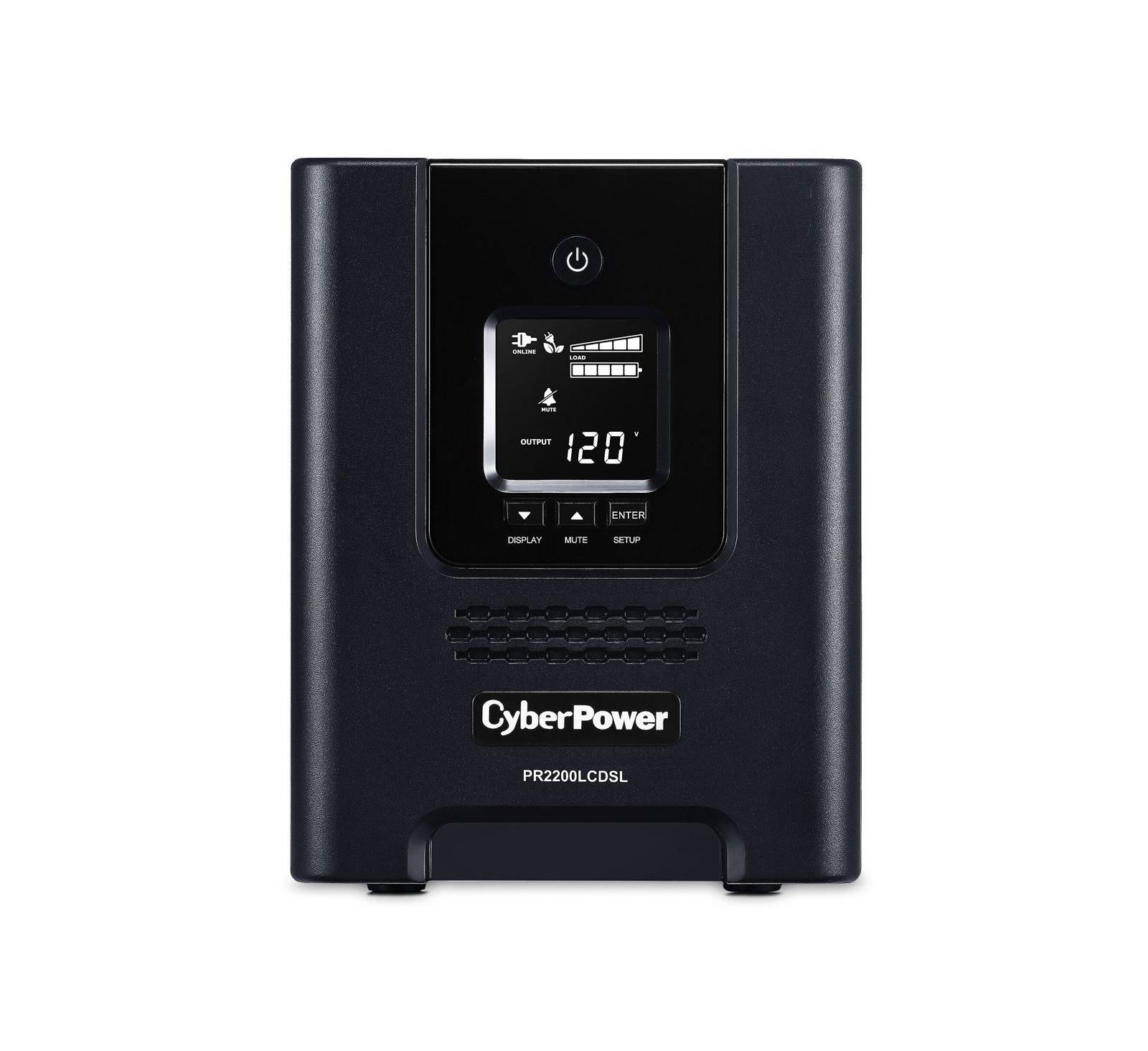 CyberPower PR2200LCDSL 2070 VA/1980W Smart App Sinewave Mini-Tower UPS