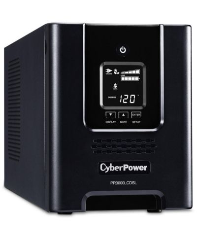 ИБП CyberPower PR3000LCDSL 3000 VA/2700W Smart App Sinewave Mini-Tower, 6x NEMA 5-20R, 1x NEMA L5-30R