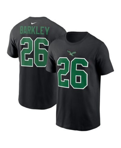 Nike Men's Saquon Barkley Black Philadelphia Eagles Player Name & Number T-Shirt