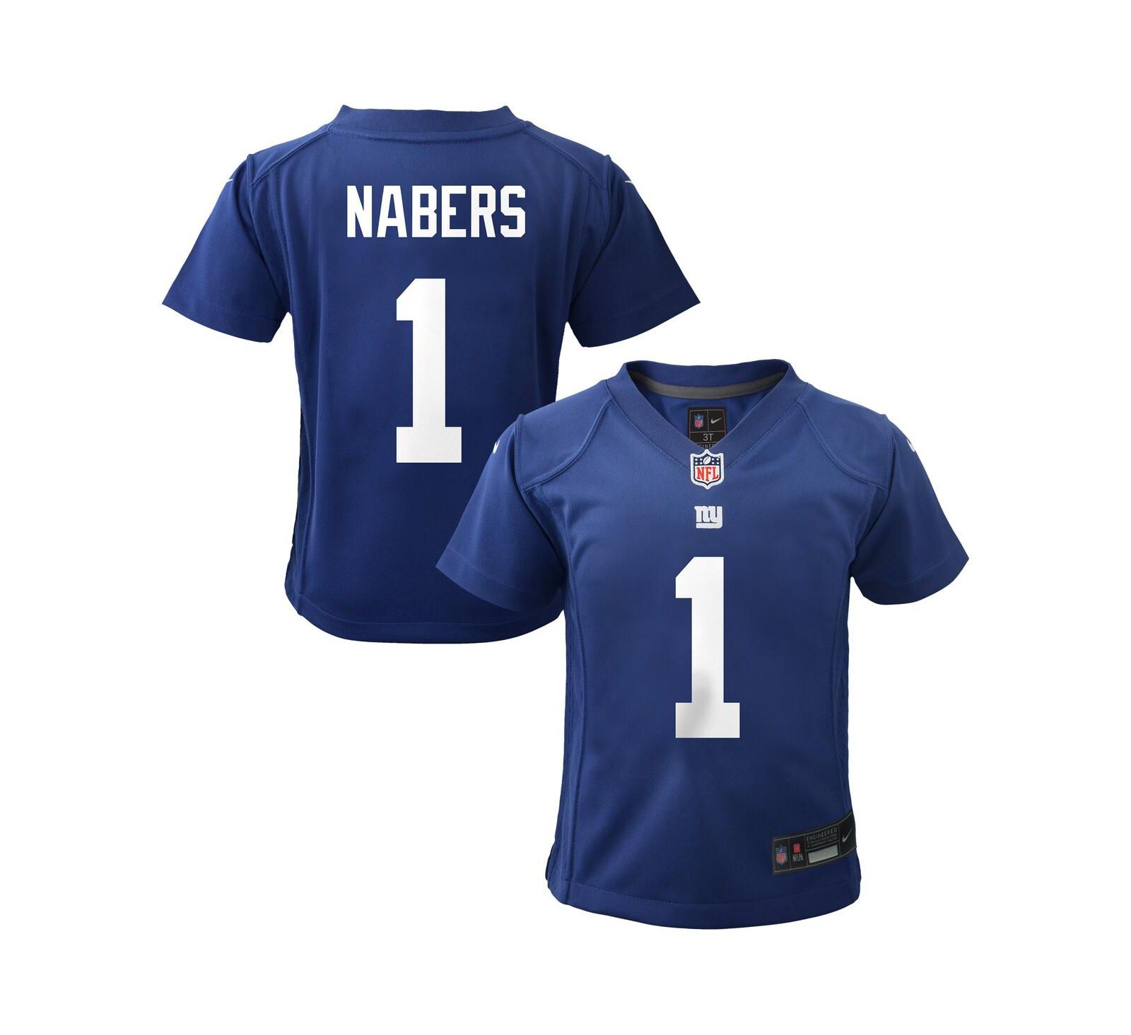 Nike Preschool Malik Nabers Royal New York Giants Team Player Game Jersey