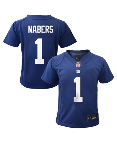 Nike детский джерси Malik Nabers Royal New York Giants Game