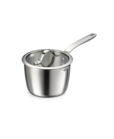 Tramontina Tempo Tri-Ply Base Stainless Steel 2-Quart Small Sauce Pan with Glass Lid