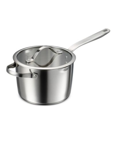 Tramontina Tempo Tri-Ply Base Stainless Steel 4-Quart Sauce Pan with Glass Lid