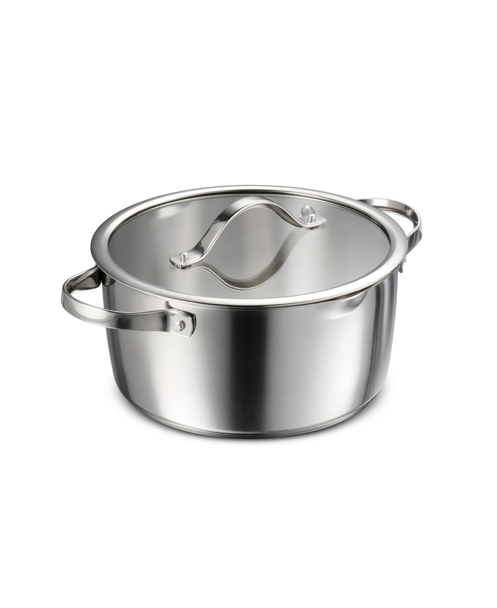 Казан Tramontina Tempo Tri-Ply Base Stainless Steel 5-Quart с glass lid