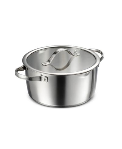 Tramontina Tempo Tri-Ply Base Stainless Steel 5-Quart Dutch Oven Pot with Glass Lid
