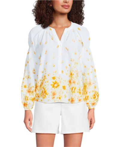Pale yellow scattered floral