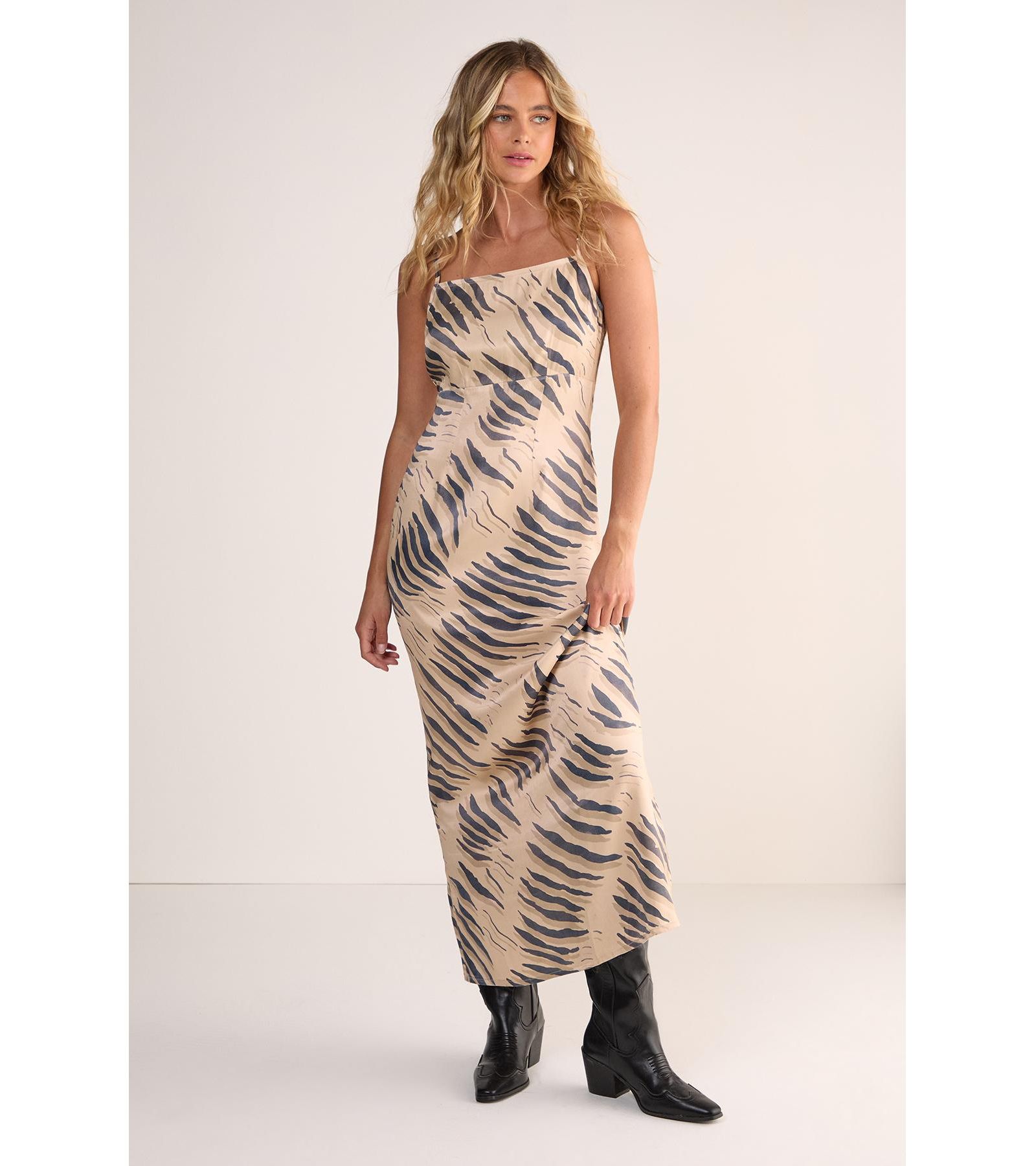 Nasty Gal Women's Cowl Back Strappy Maxi Dress