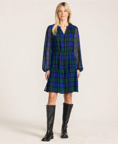 Cobalt blackwatch plaid