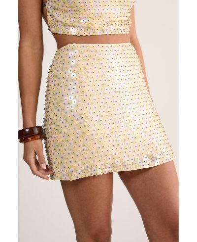Мини-юбка Nasty Gal Women's Studded Sequin Beaded