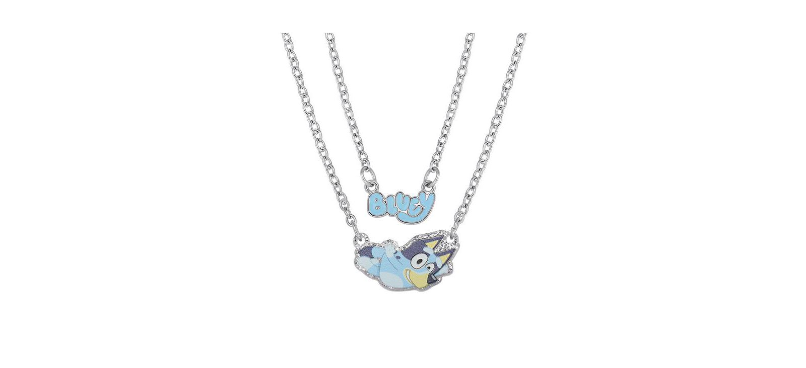Подвеска Bluey Double Layer с именной пластиной и шармом