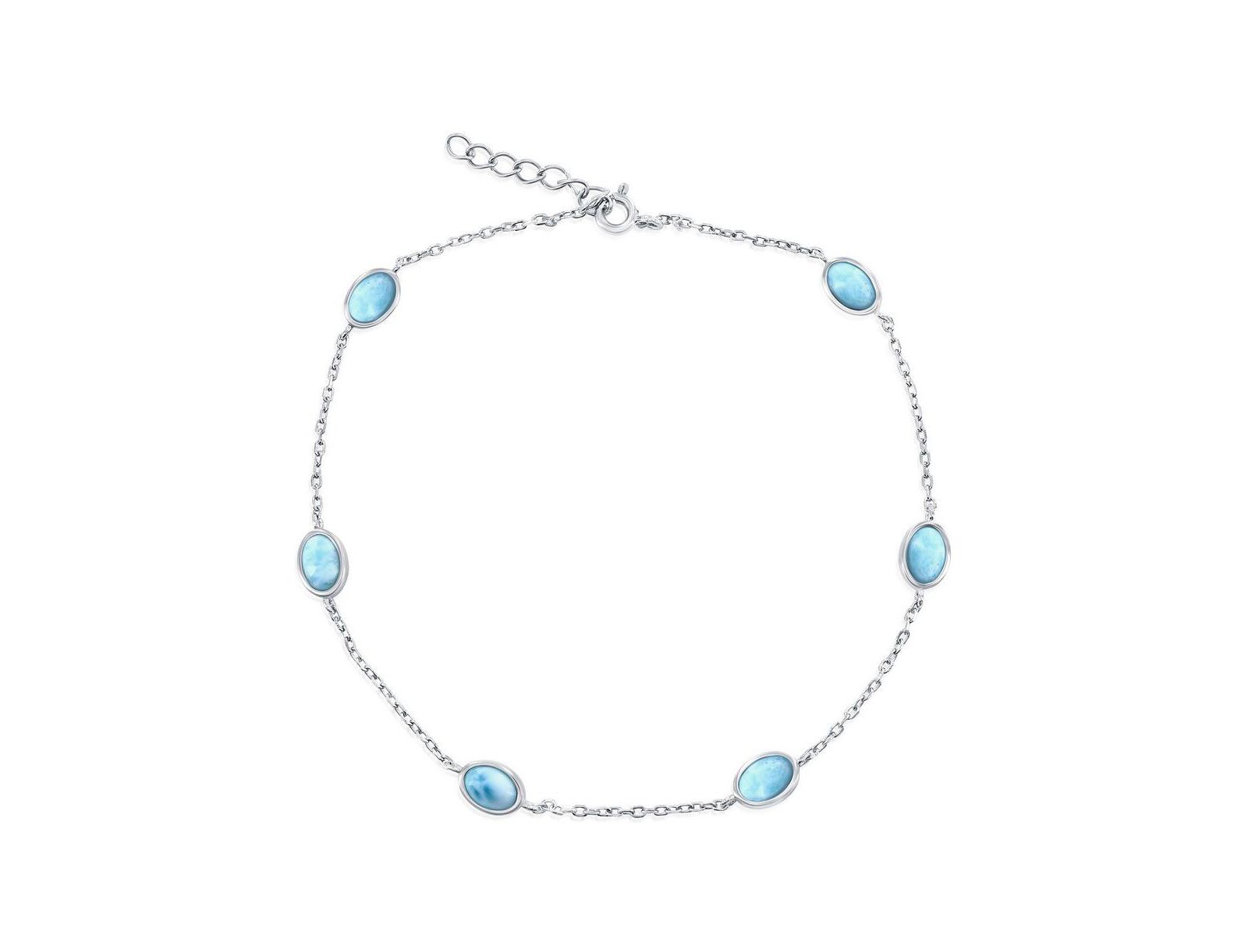 Анклет Sterling Oval Larimar