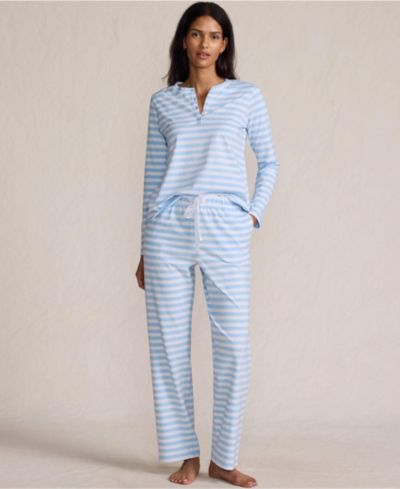 Женский комплект из 2-х предметов Lands' End Knit Pajama Set - Long Sleeve Top and Pants