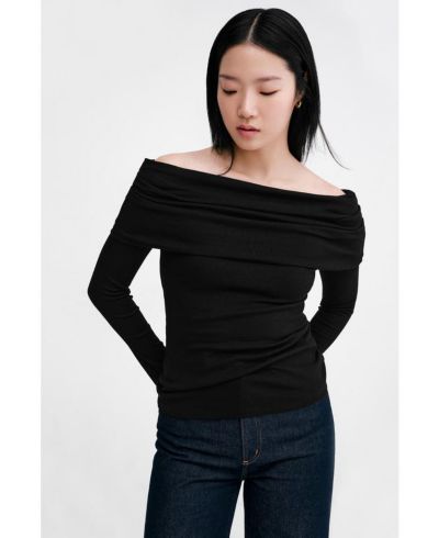 Женский топ Marcella Bennett Off-Shoulder Bardot Ribbed-Jersey