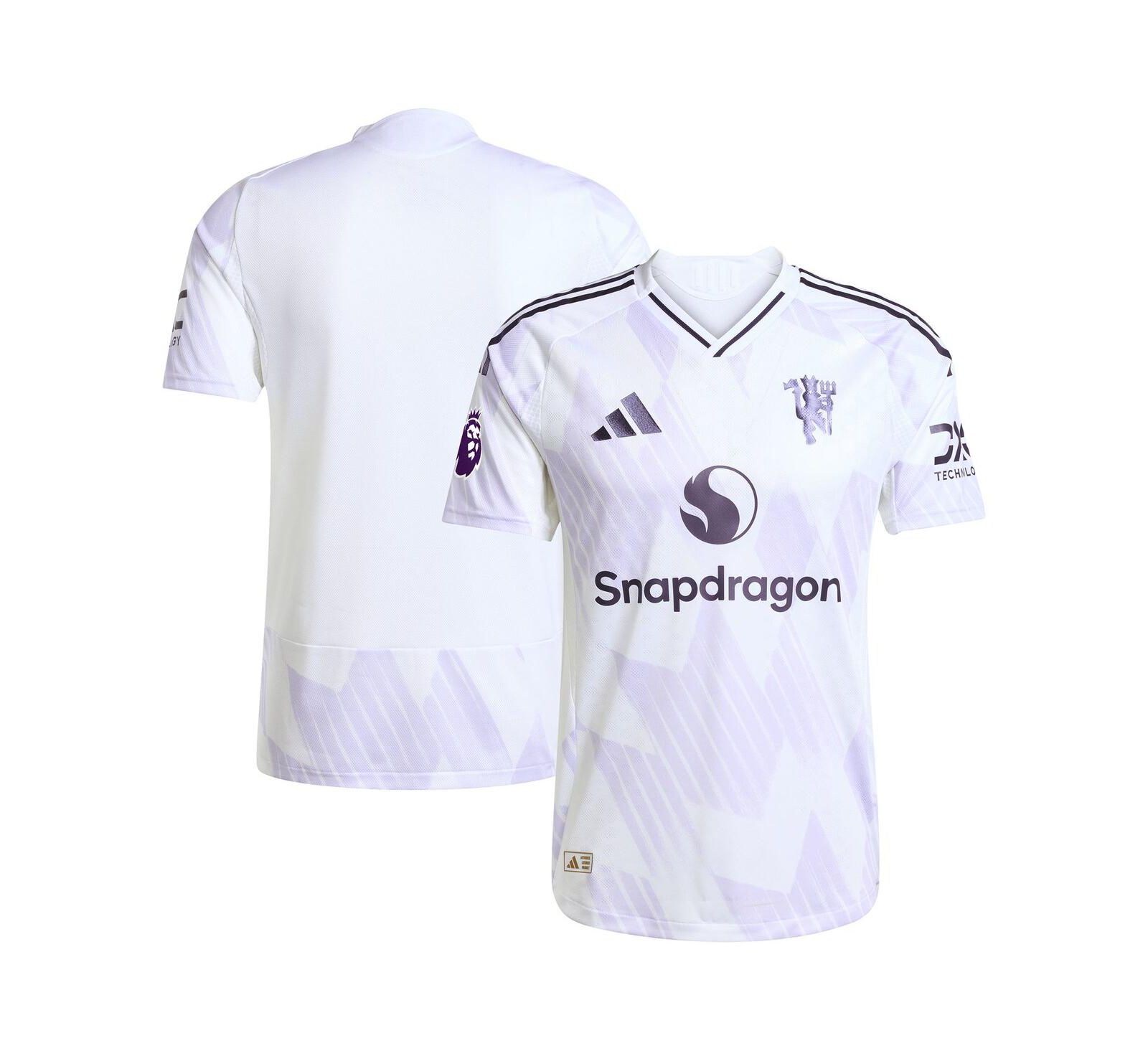 Adidas Men's White Manchester United 2025/26 Away Authentic Jersey