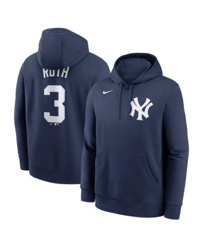 Мужское худи Nike Babe Ruth Navy New York Yankees с именем и номером игрока