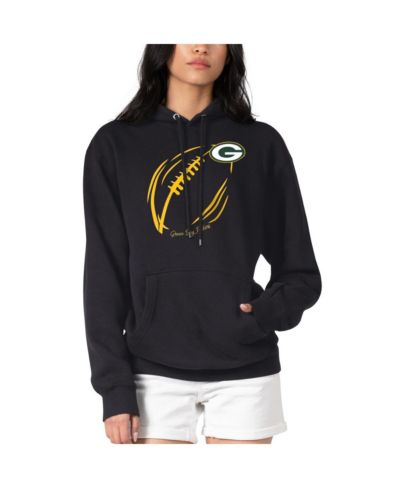 Женское флисовое худи G-III 4Her by Carl Banks с логотипом Green Bay Packers, черное