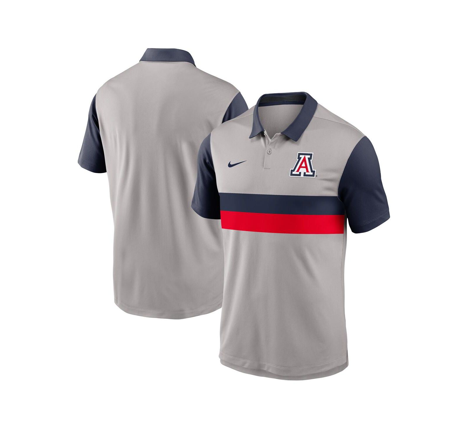 Nike Men's Gray/Navy Arizona Wildcats Vapor Performance Polo Shirt