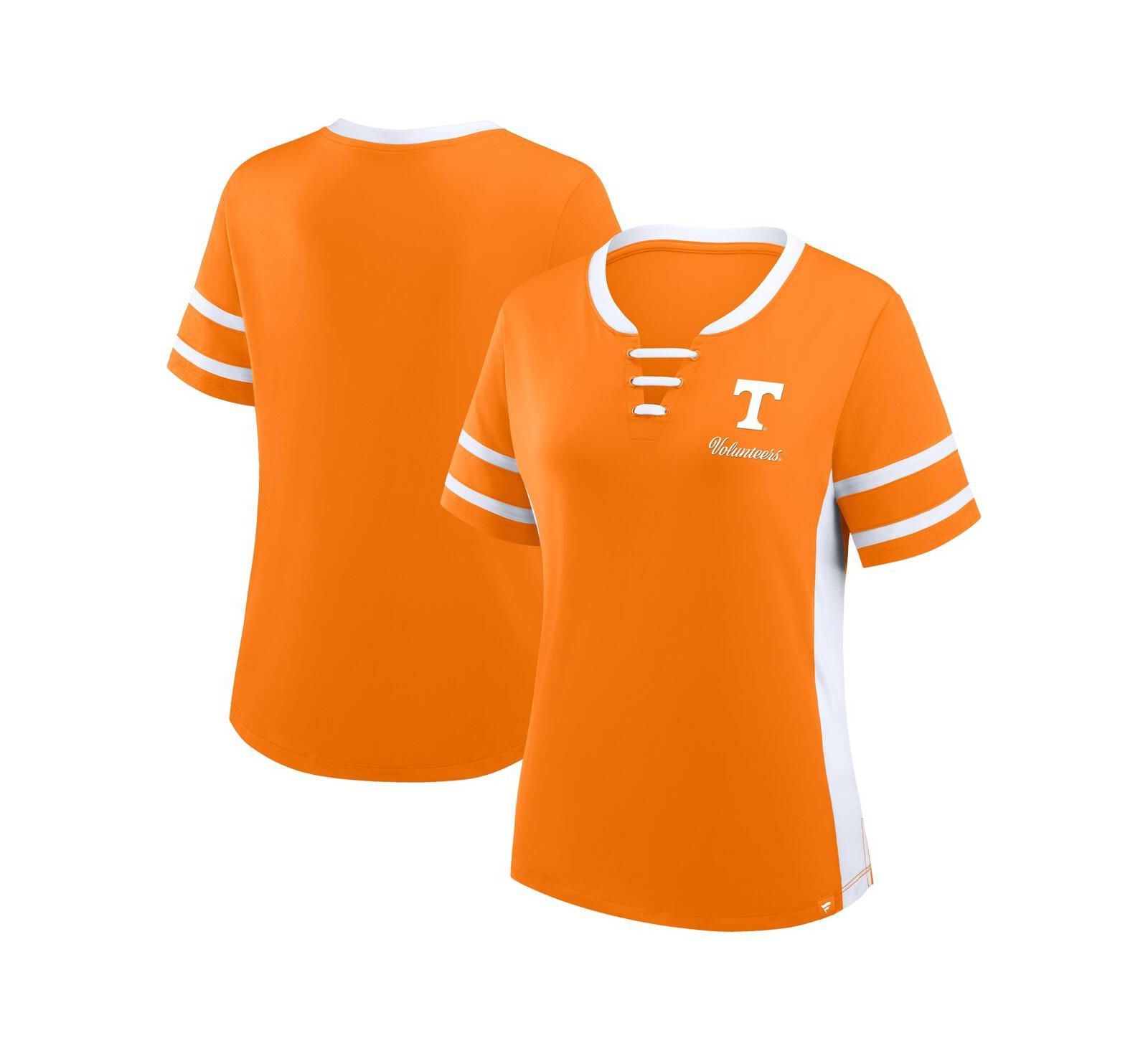 Женская футболка Fanatics Tennessee Volunteers Be Fearless Athena Lace-Up