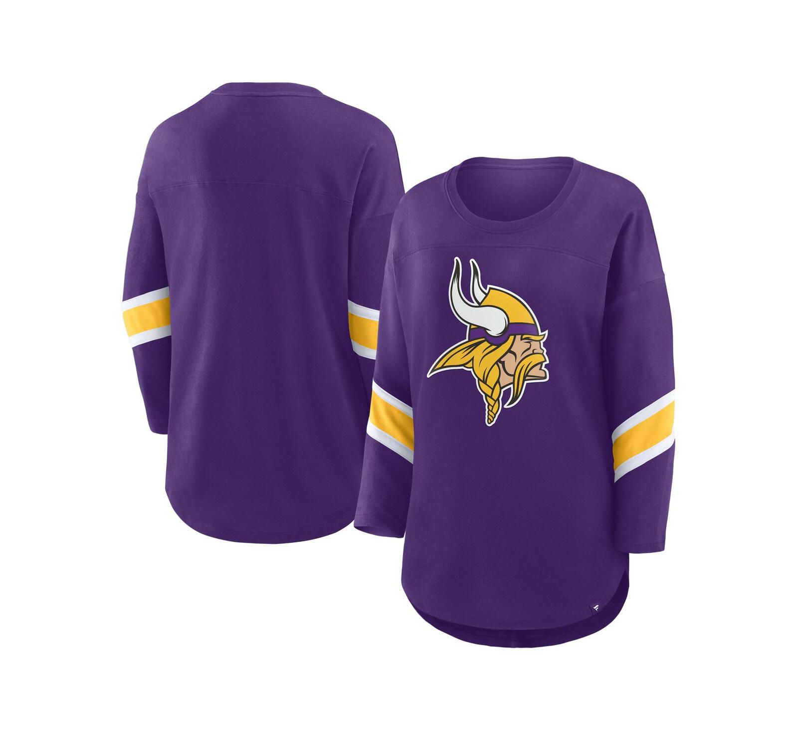 Fanatics Women's Purple Minnesota Vikings Redzone 3/4-Sleeve T-Shirt